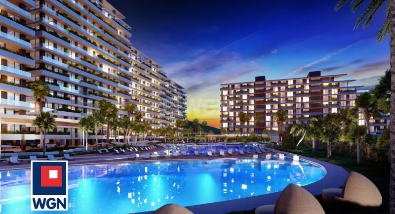 Mieszkanie na  sprzedaż Iskele - Komfortowy apartament inwestycyjny Grand Sappire Resort w Iskele, Cypr Północny, blisko Long Beach